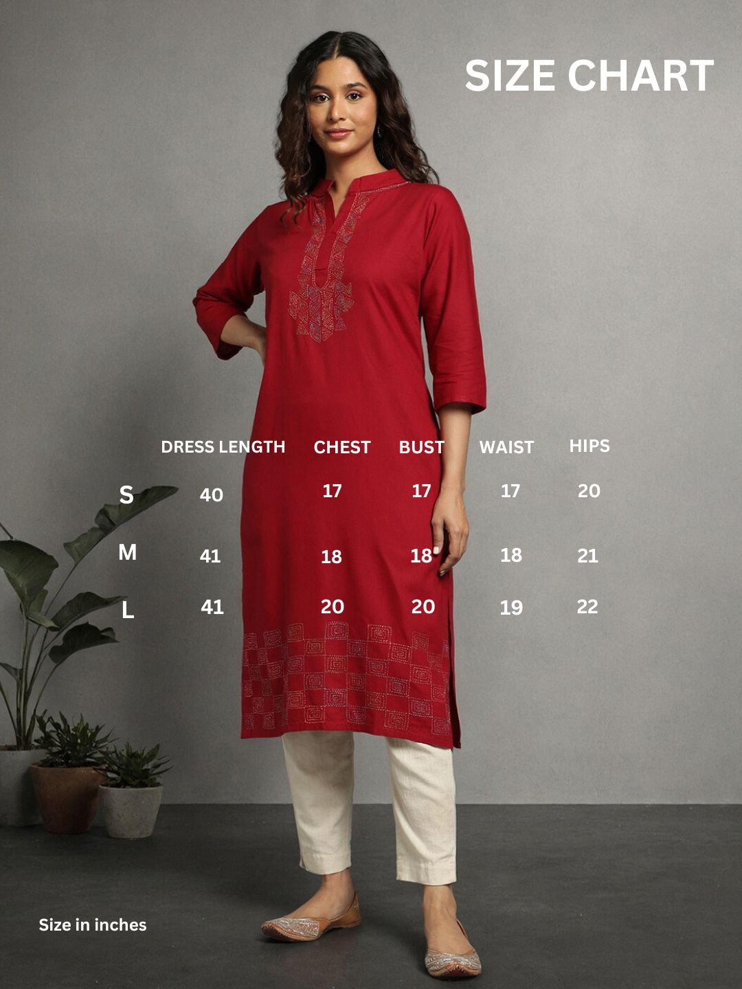 Maroon Kantha Cotton Kurta