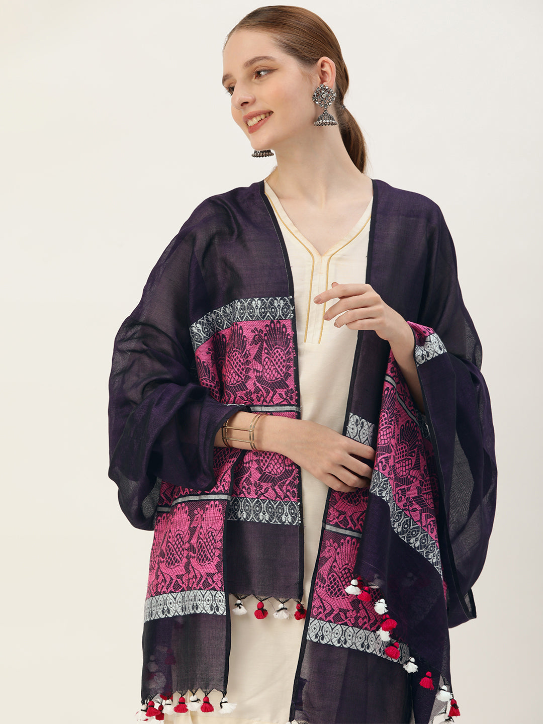 Handloom Baluchari Silk Dupatta