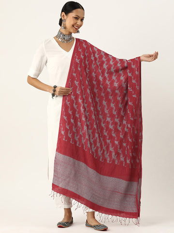 Handloom Silk Shibori Dupatta