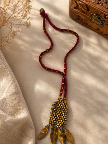 Handmade Red Brass  Necklace