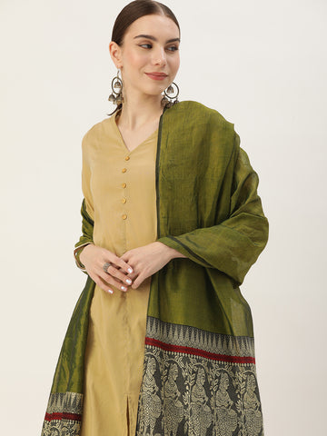 Handloom  Baluchari  Silk  Dupatta