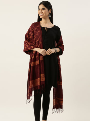 Handloom Silk Shibori Dupatta