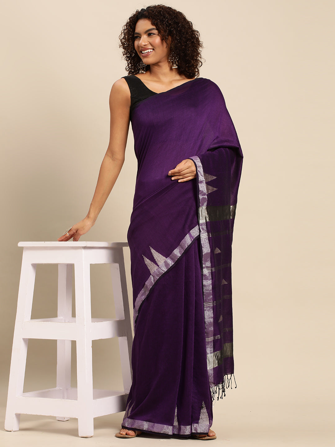 Handloom Jamdani Cotton Saree