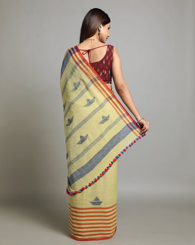 Handloom Jamdani Cotton Saree