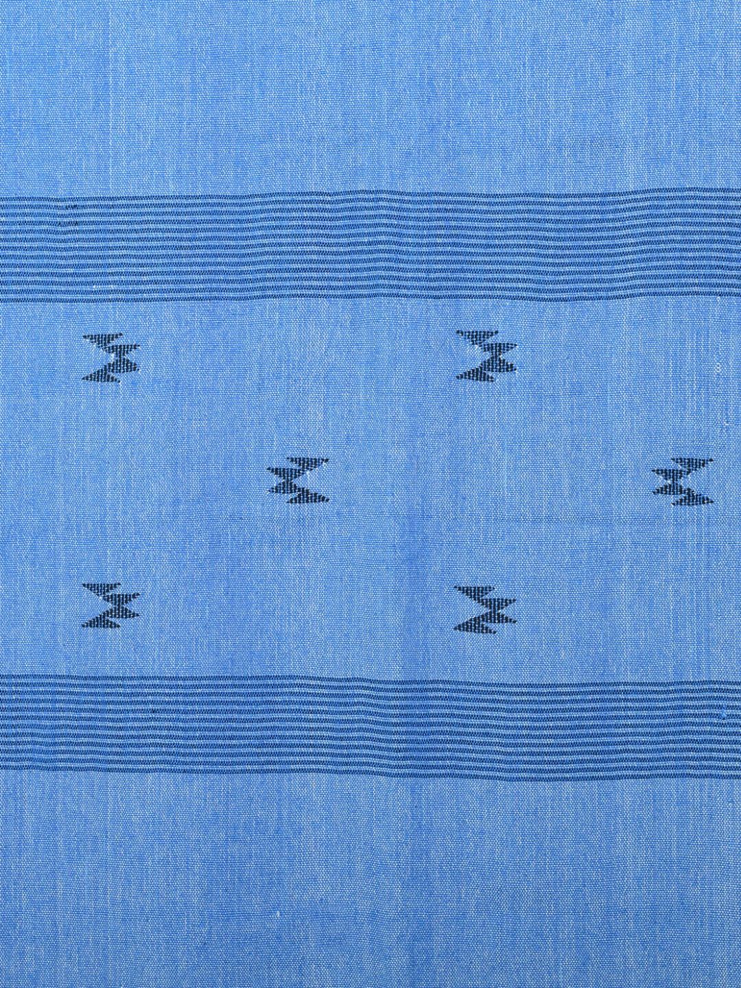 Blue Black Jamdani Cotton Curtain for home