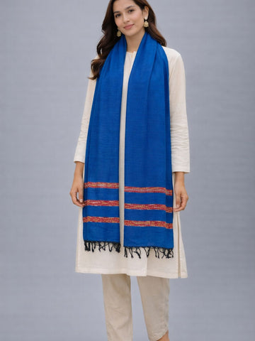 Royal Blue  Khesh Cotton Stole