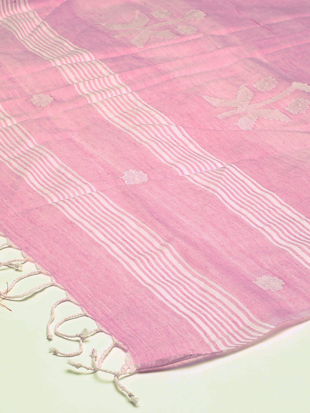 Handcrafted Jamdani Mul Cotton Dupatta