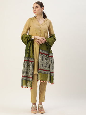 Handloom  Baluchari  Silk  Dupatta