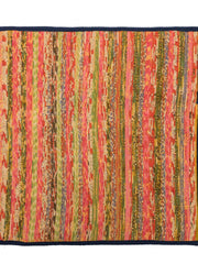 Peach tone  Multicolour Handloom Khesh Cotton Cushion Cover - Pack of 1