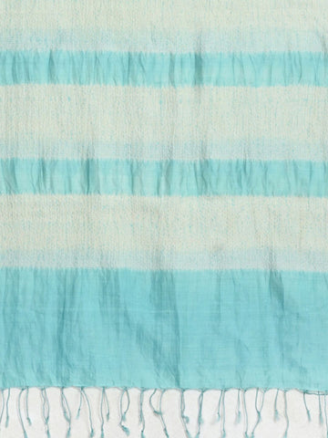 Hand woven Shibori Silk Stole