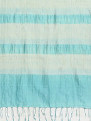 Aquamarine Shibori Silk Stole