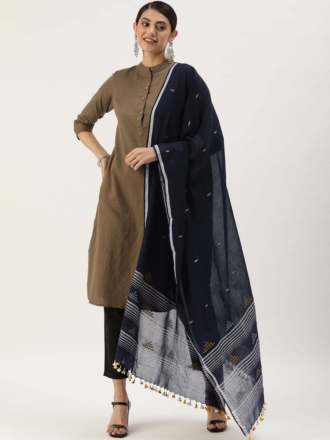 Jamdani Mul Cotton  Dupatta