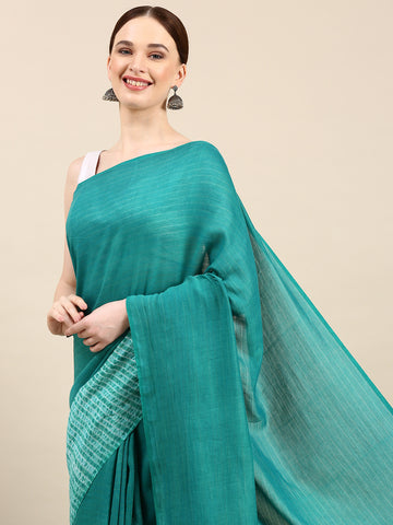 Hand Woven Shibori Cotton Saree