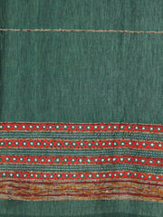 Bottle Green Khesh Kantha Cotton Curtain