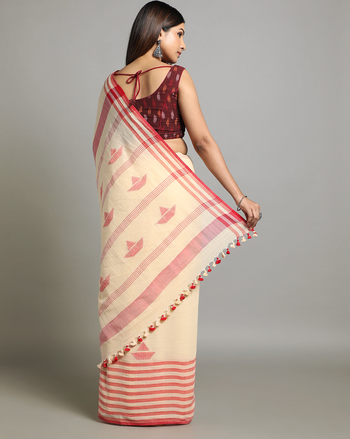 Handloom Jamdani Cotton Saree