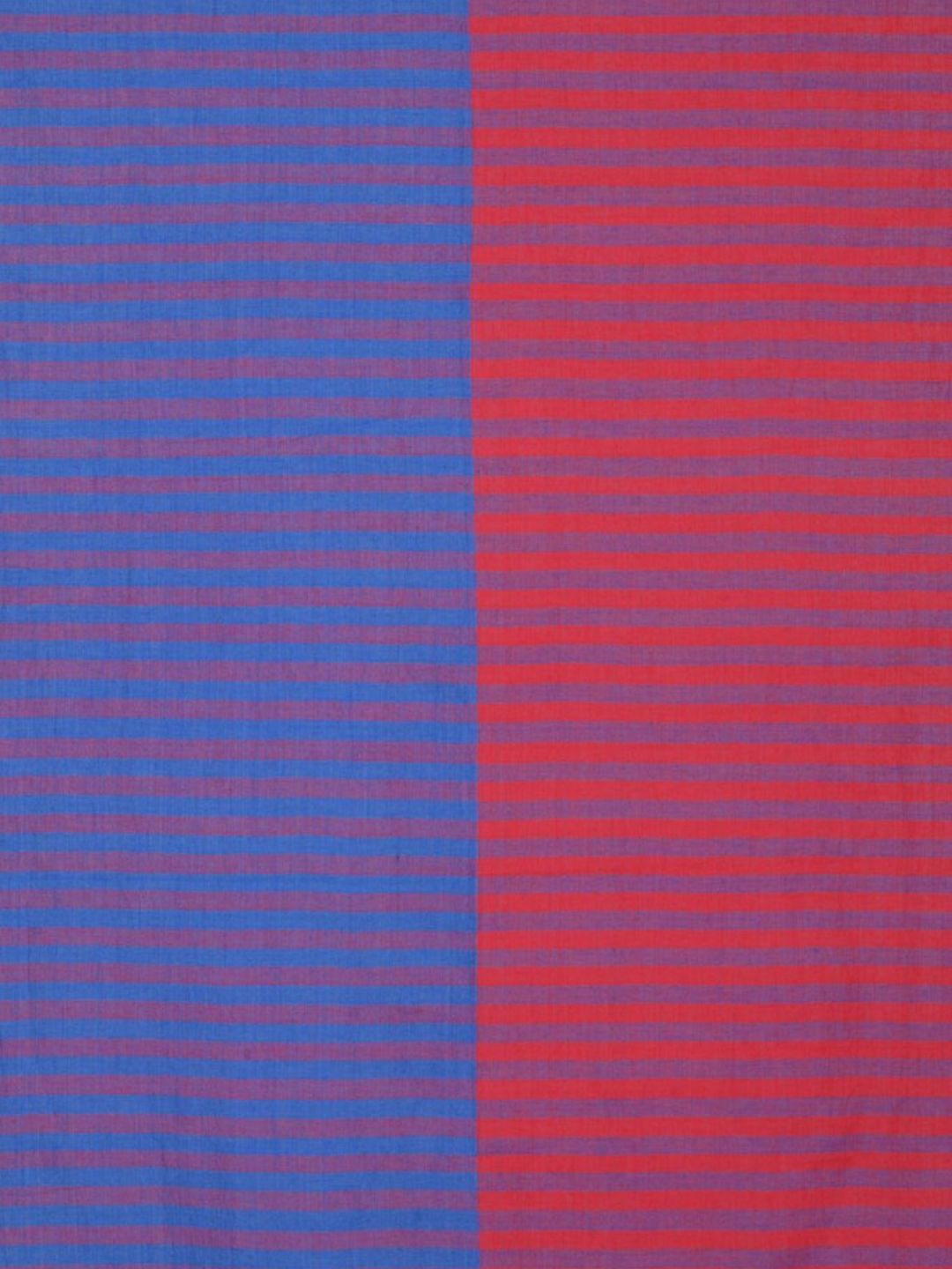 Blue Red Striped Cotton Door Curtain