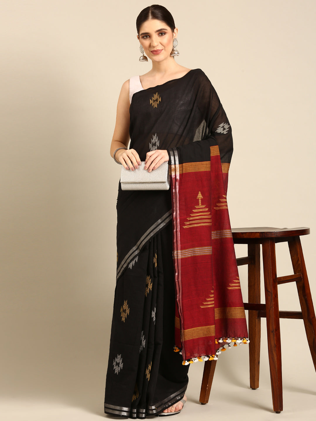 Handloom Jamdani Cotton Saree