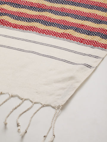 Handwoven Chevron Eri Silk Stole