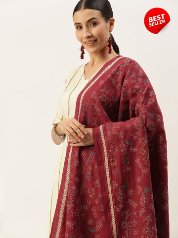 Kantha Cotton Dupatta