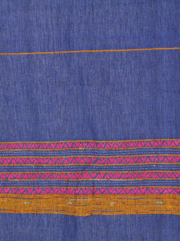 Zaffre Blue  Khesh Kantha Cotton work Door Curtain- Single Panel