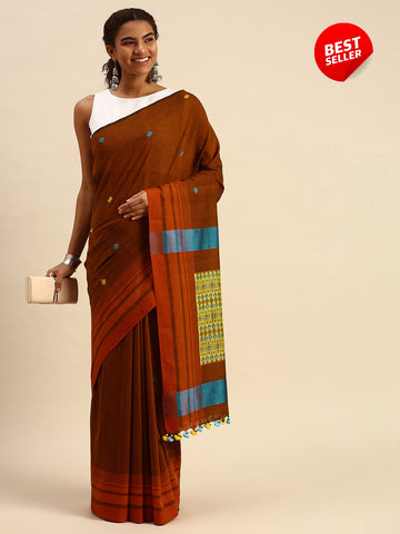 Hand woven Assamese Cotton Saree