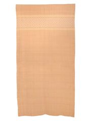 Beige and Cream Cotton Rod Pocket Curtain