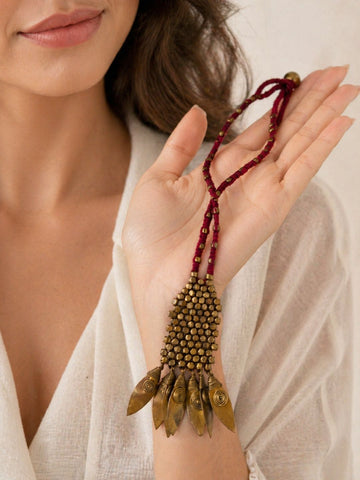 Handmade Red Brass  Necklace