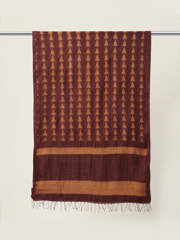 Hand Woven Shibori Silk Dupatta