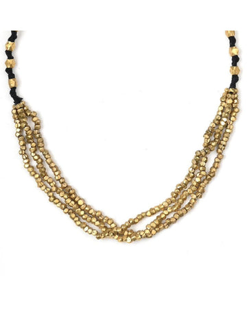 Handmade Brass Beaded Tribal Jewellery Set