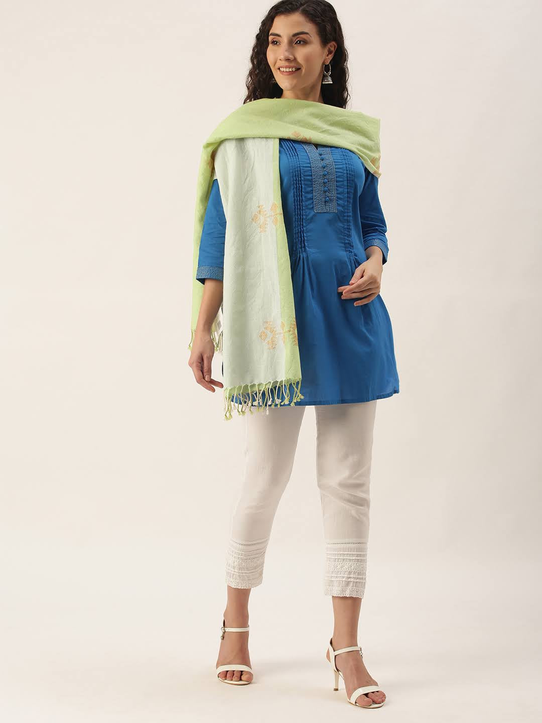 Handloom Jamdani Wool Stole