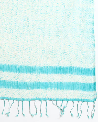 Handloom Loom Shibori  Silk Cotton Stole