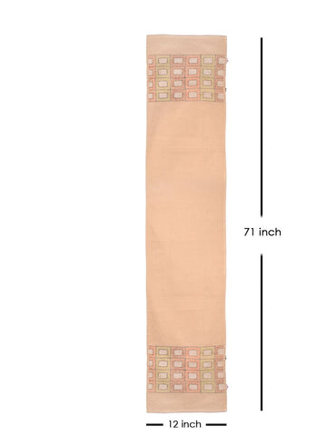 Beige Kantha Cotton dining Table Runner