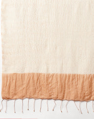 ArtEastri Beige & Cream Hand Woven Pure Silk Shibori Stole