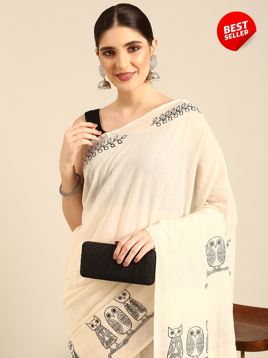 Handwoven Cotton Print Saree for Everyday Wear