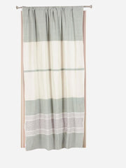 Sage Green Cotton  Rod Pocket Door Curtain