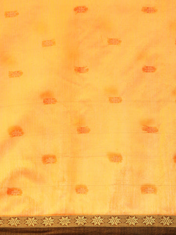 Zari Buti Silk Cotton Saree with blouse piece