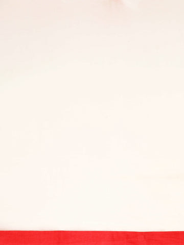 Handloom Solid Cotton Saree with Blouse Piece