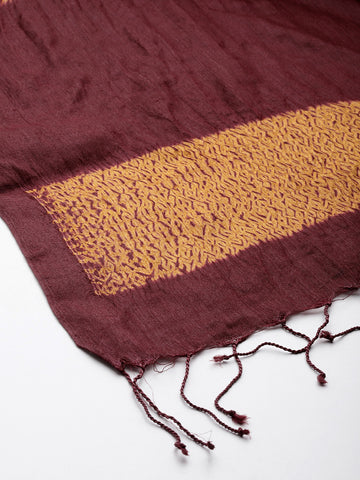 Hand Woven Shibori Silk Dupatta
