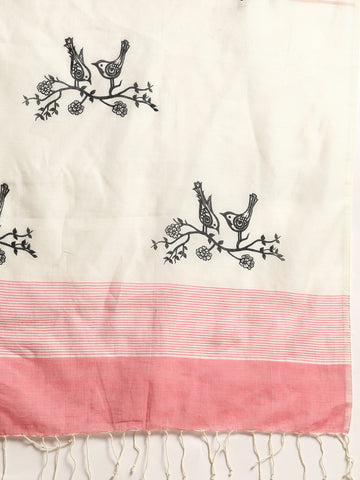 ArtEastri Handloom Coral Pink Saree