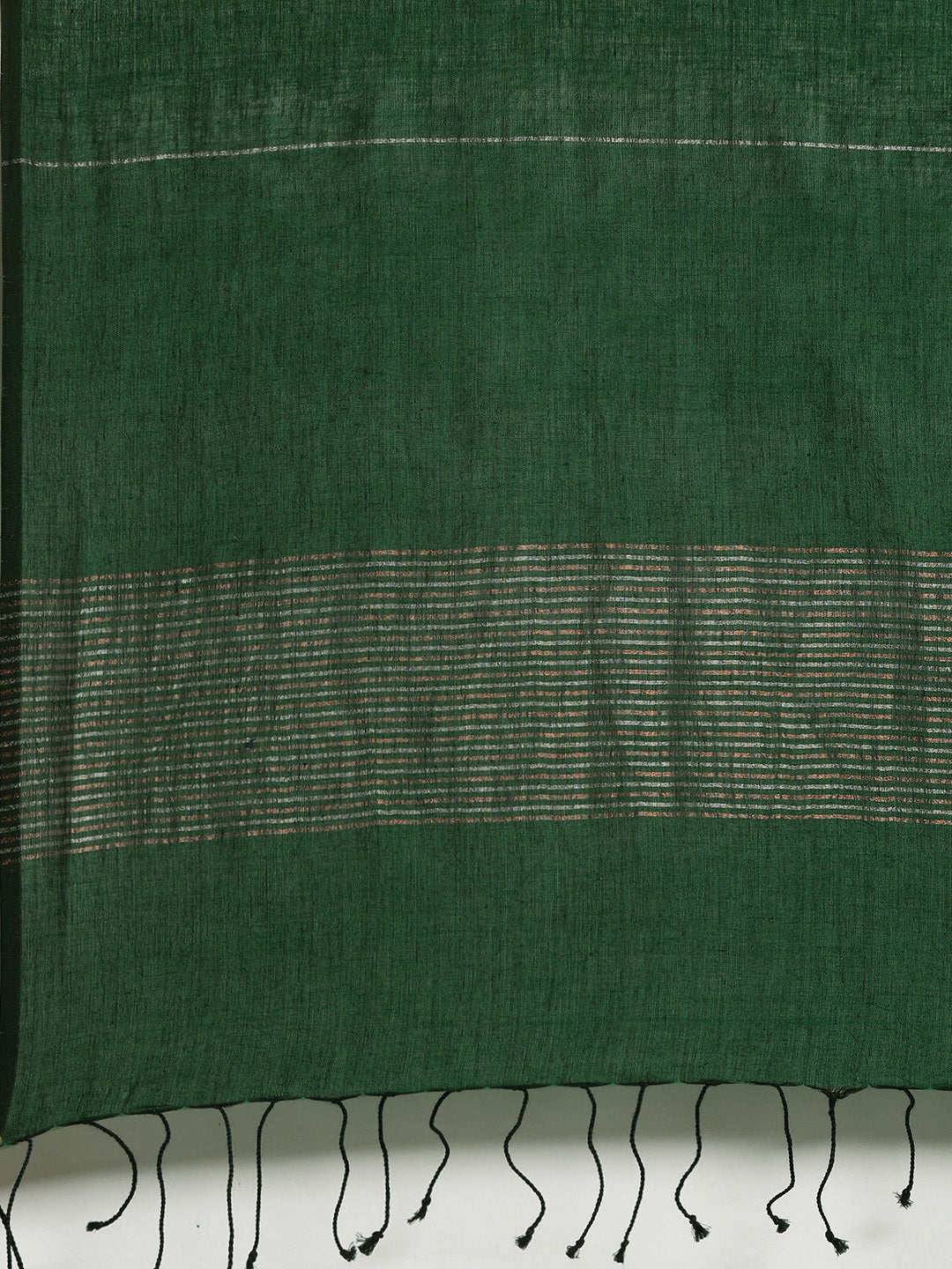 Stylish Green Handloom Cotton Bengal Jamdani Stole