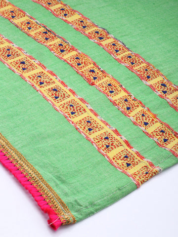 Green Khesh Kantha Cotton dupatta