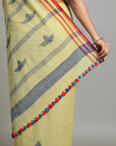 Handloom Jamdani Cotton Saree