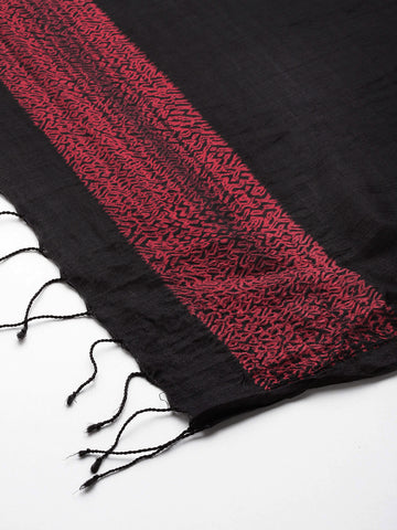 Hand Woven Shibori Silk Dupatta