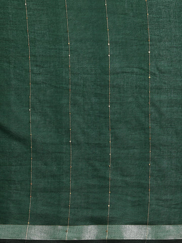 Handloom Sequins Cotton Handloom Saree