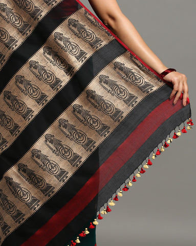 Handloom Cotton Baluchari Saree