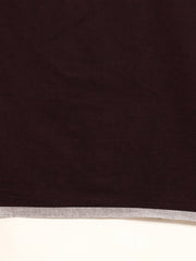 ArtEastri Handloom Dark Chocolate Ghicha Pallu Kantha Stitch Saree with Blouse piece