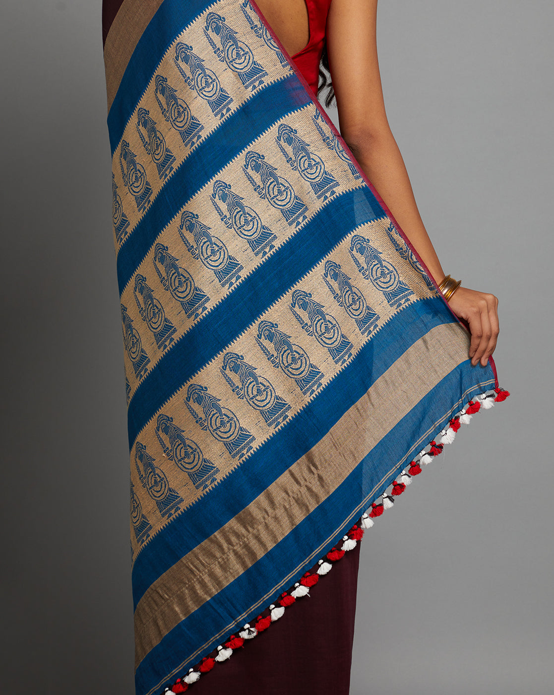 Handloom Cotton Baluchari Saree