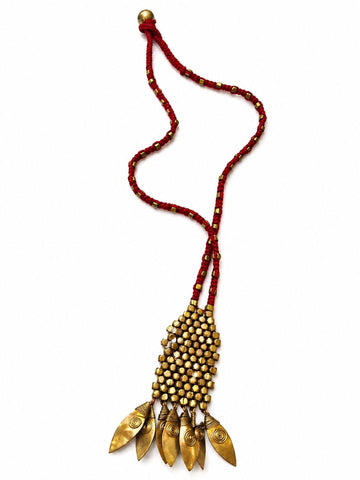 Handmade Red Brass  Necklace