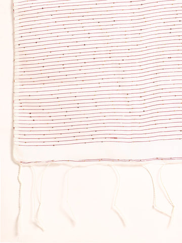 Silk Cotton Sequins Saree with Blouse Piece