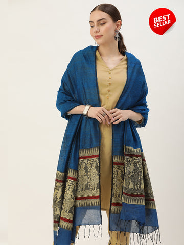 Handloom  Baluchari  Silk  Dupatta